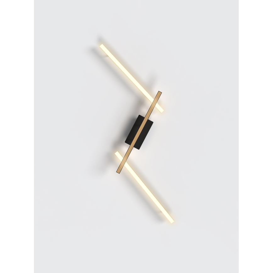 Wofi 7021-306 - Applique murale à intensité variable RIMINI LED/40W/230V marron/noir