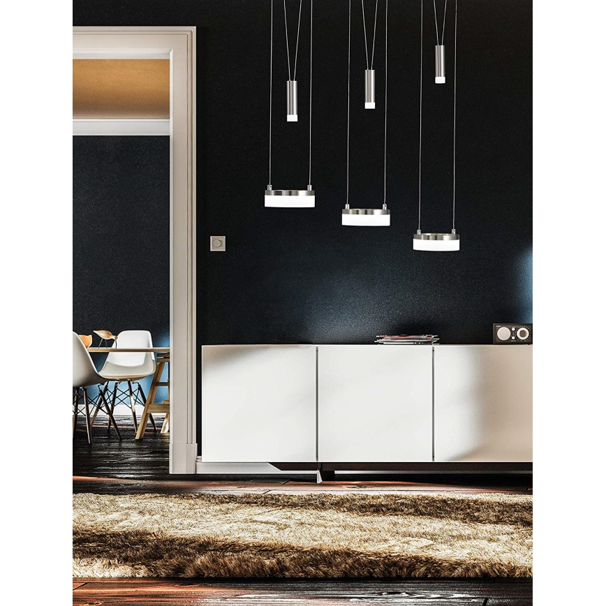 Wofi 7263.06.54.6000 - Lampadario a sospensione con filo LED dimmerabile JETTE 3xLED/7,5W/230V + 3xLED/1W