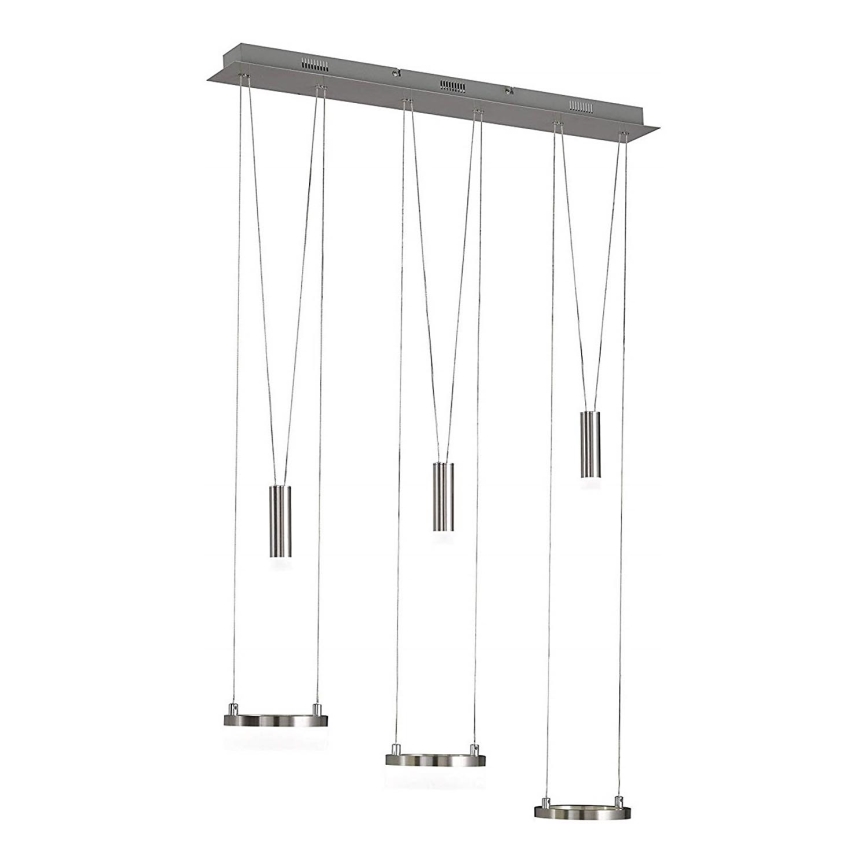 Wofi 7263.06.54.6000 - Lampadario a sospensione con filo LED dimmerabile JETTE 3xLED/7,5W/230V + 3xLED/1W