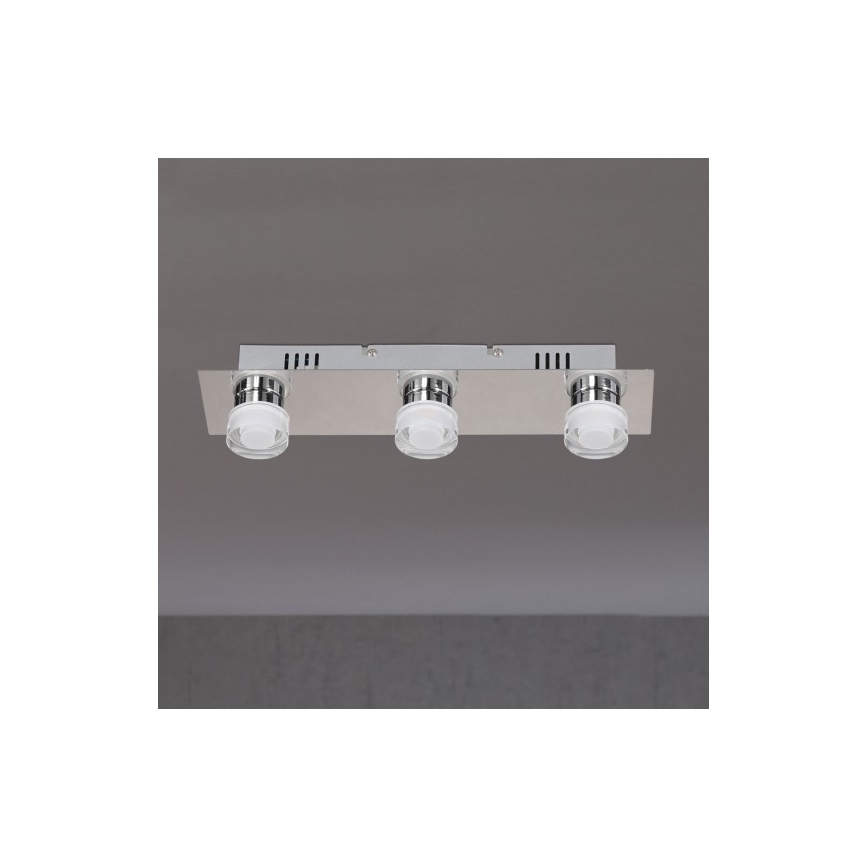 Wofi 7848.03.54.0044 -LED Badezimmer Deckenleuchte LORIENT 3xLED/4W/230V IP23