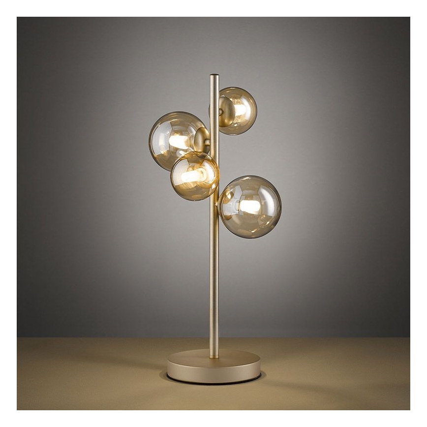 Wofi 8014.04.14.9000 - Lampada da tavolo LED VILLA 4xG9/3W/230V oro