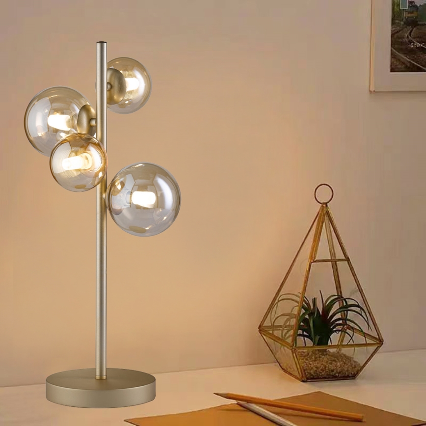 Wofi 8014.04.14.9000 - Lampe de table LED VILLA 4xG9/3W/230V doré