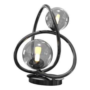 Wofi 8014-205 - Lampada da tavolo LED NANCY 2xG9/3,5W/230V nero/cromo lucido