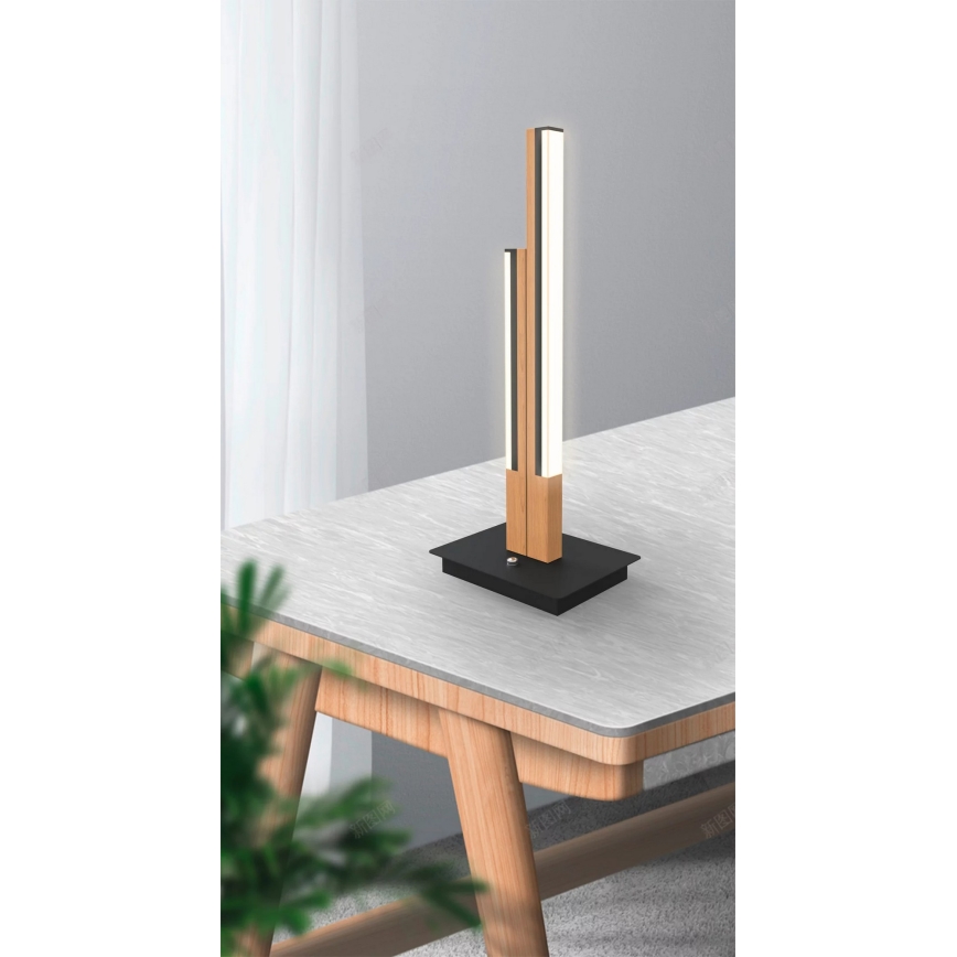 Wofi 8031-206 - Lampada da tavolo LED PALERMO LED/10,5W/230V in legno di Hevea