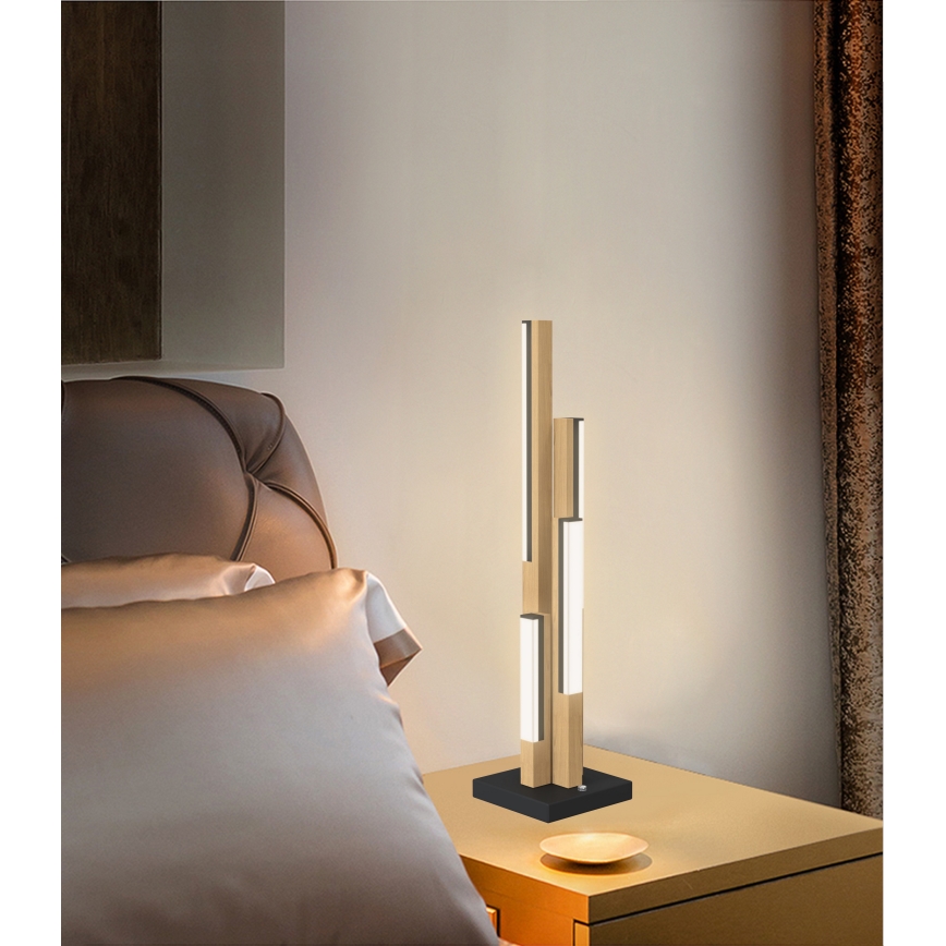 Wofi 8032-406 - Dimmbare LED-Leuchte mit Touch-Funktion CATANIA LED/10,5W/230V Gummibaum