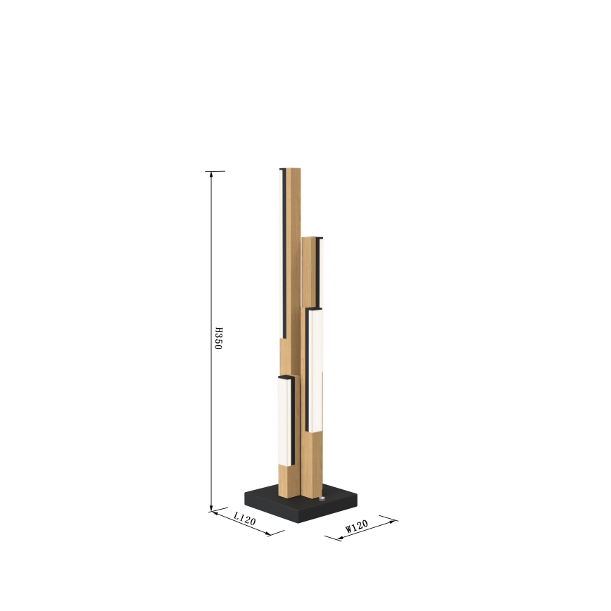 Wofi 8032-406 - Dimmbare LED-Leuchte mit Touch-Funktion CATANIA LED/10,5W/230V Gummibaum