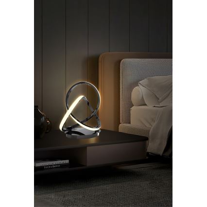 Wofi 8134-105 - LED Lampada da tavolo dimmerabile con funzione Touch INDIGO LED/10,5W/230V nero/cromo lucido