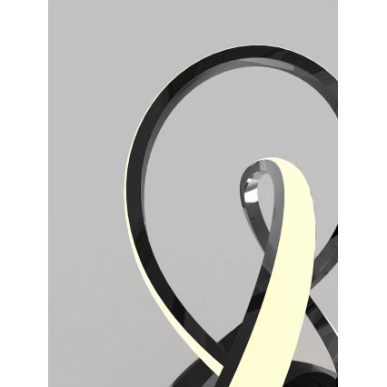Wofi 8134-105 - LED Lampada da tavolo dimmerabile con funzione Touch INDIGO LED/10,5W/230V nero/cromo lucido