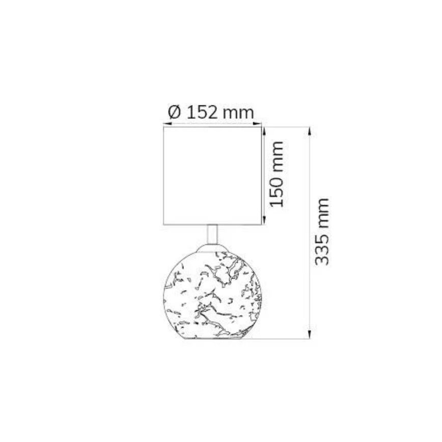 Wofi 8149.02.13.6012 - Tischlampe CARMEN 1xE14/40W/230V + 1xG9/10W golden