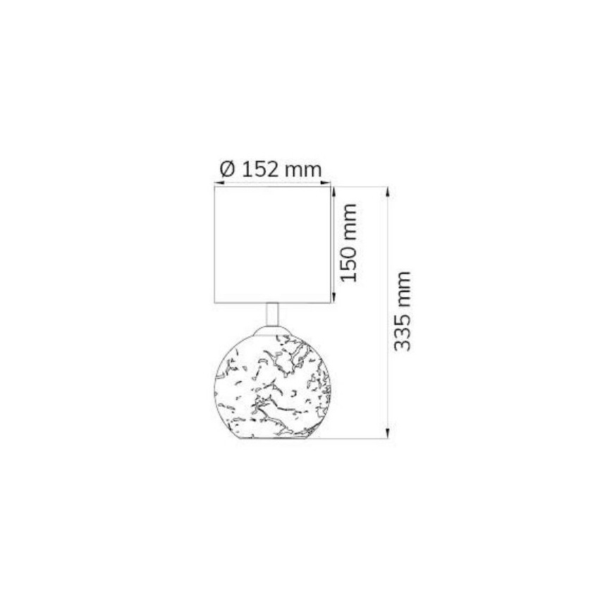 Wofi 8149.02.70.6006 - Lampada da tavolo CARMEN 1xE14/40W/230V + 1xG9/10W argento