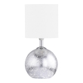 Wofi 8149.02.70.6006 - Lampe de table CARMEN 1xE14/40W/230V + 1xG9/10W argent