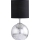 Wofi 8149.02.70.6010 - Lampe de table CARMEN 1xE14/40W/230V noire/argentée