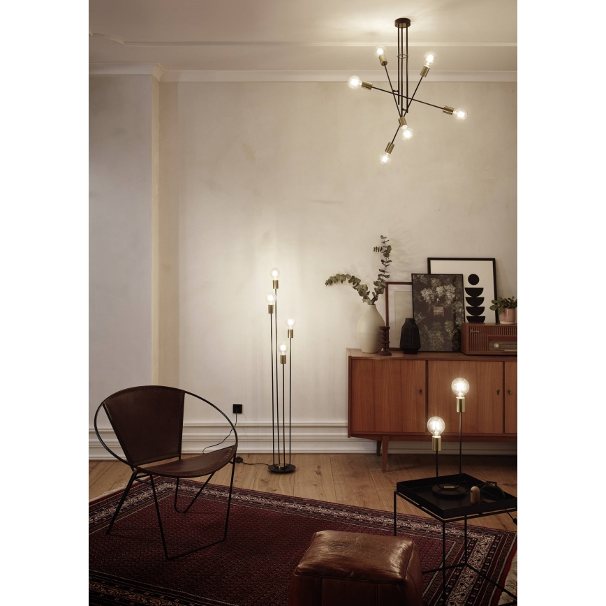 Wofi 8255.02.10.8000 - Piede lampada YORK 2xE27/60W/230V