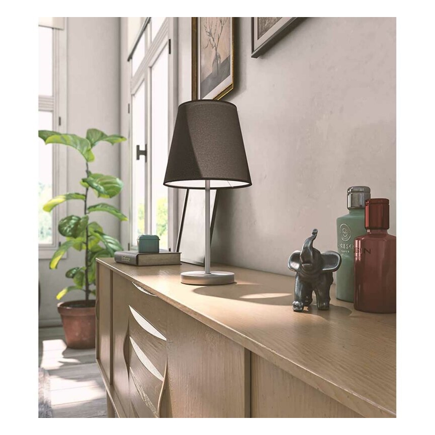 Wofi 8324.01.10.0000 - Lampada da tavolo CESENA 1xE14/42W/230V nero