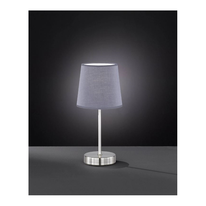 Wofi 8324.01.50.0000 - Tischlampe CESENA 1xE14/42W/230V grau