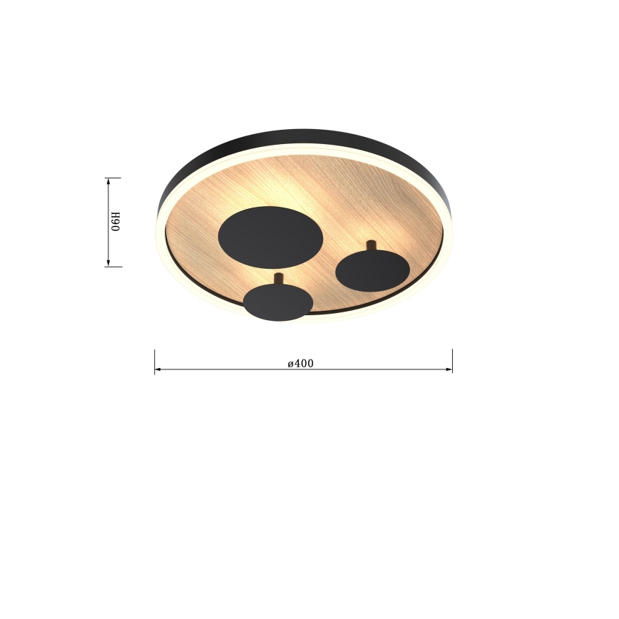 Wofi 9013-306S - Plafoniera LED dimmerabile REIMS LED/26W/230V