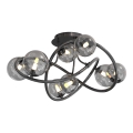 Wofi 9014-805 - Lampadario a plafone LED NANCY 8xG9/3,5W/230V nero/cromo lucido