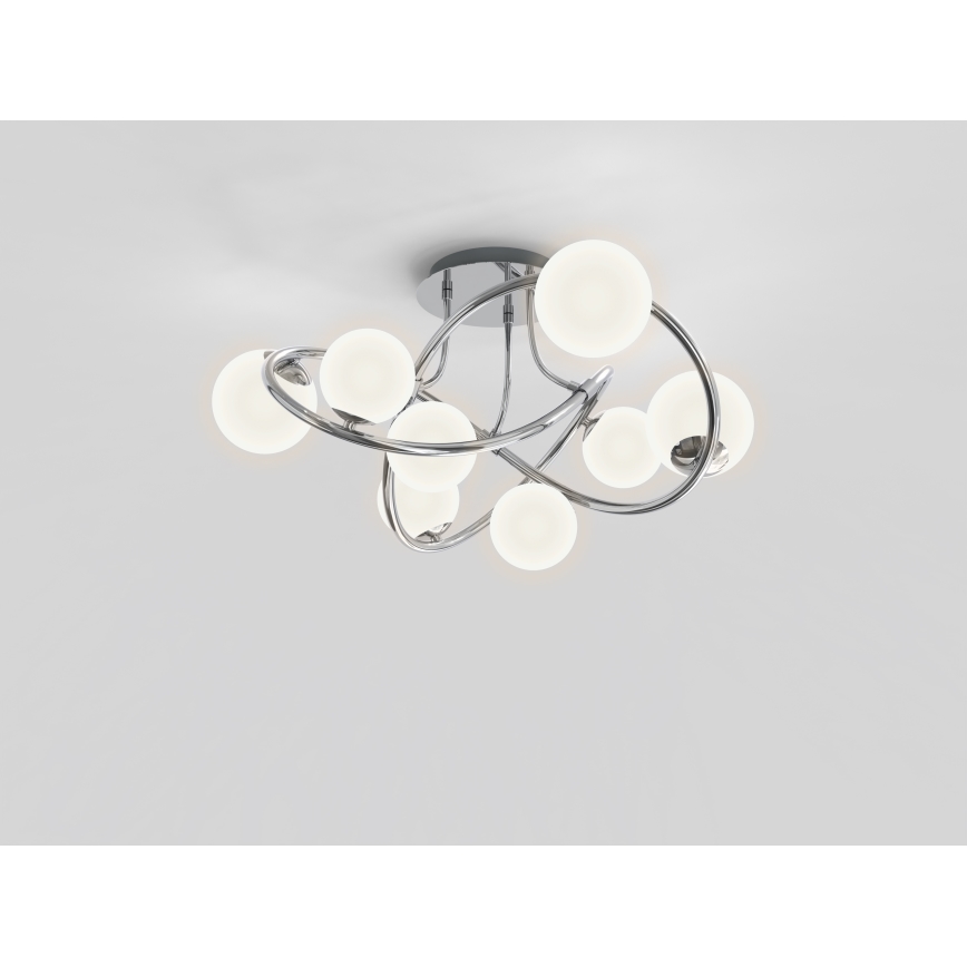 Wofi 9014-807 - Lampadario a plafone LED NANCY 8xG9/3,5W/230V cromo lucido