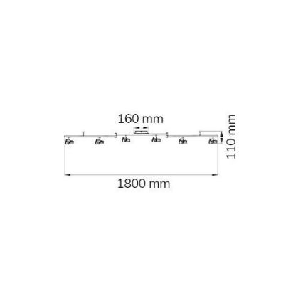 Wofi 9026.06.64.5000 - LED-Strahler ZARA 6xLED/5,2W/230V