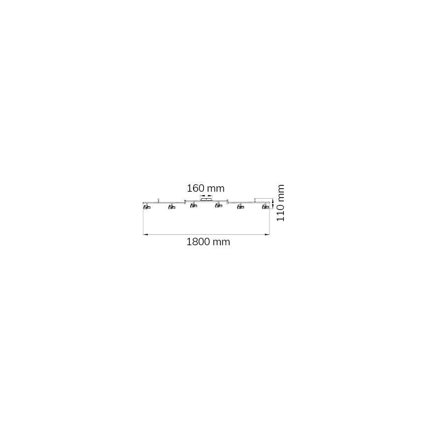 Wofi 9026.06.64.5000 - LED-Strahler ZARA 6xLED/5,2W/230V