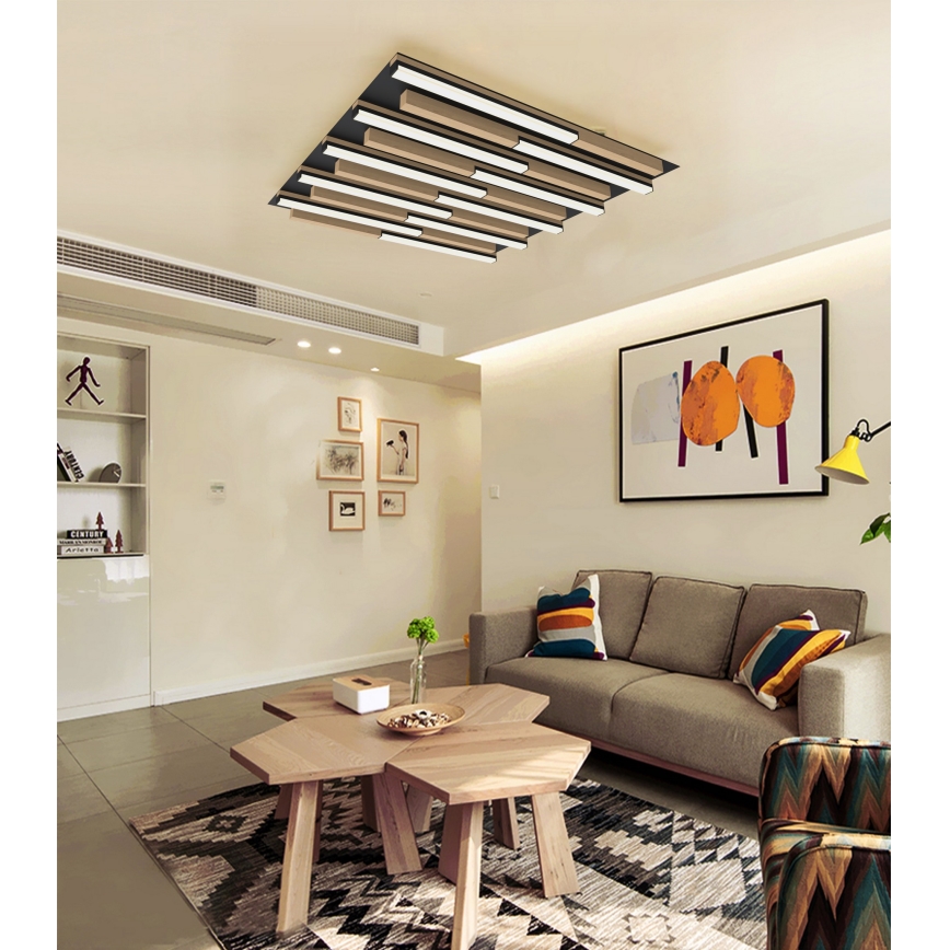 Wofi 9031-1006 - Plafonnier à intensité variable PALERMO LED/40W/230V hévéa