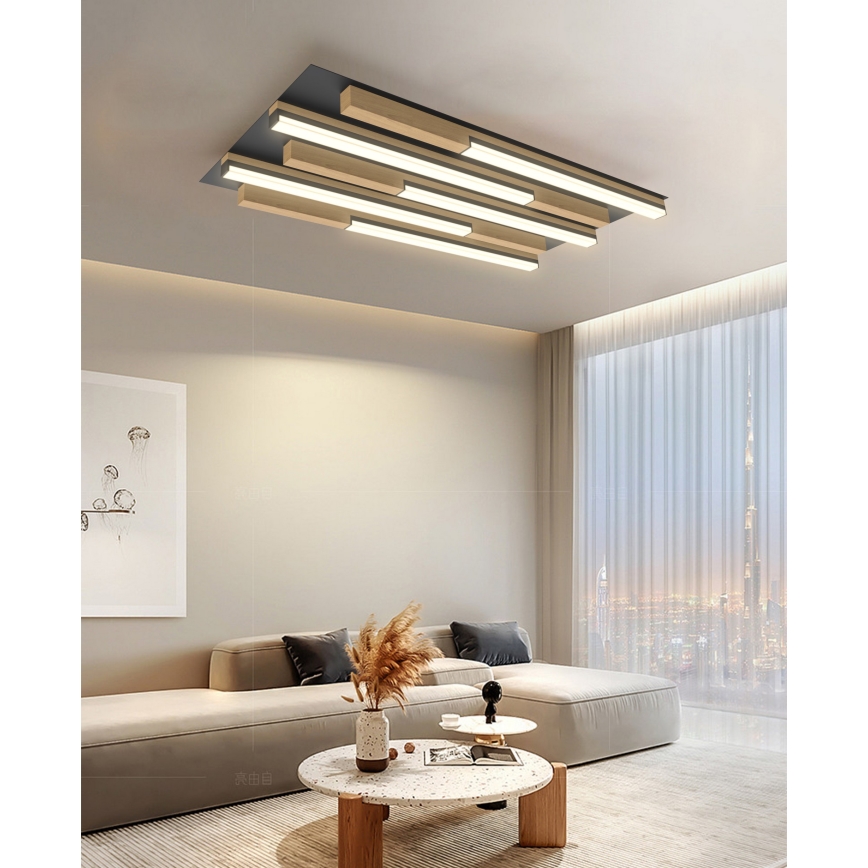 Wofi 9031-506S  - Plafoniera LED dimmerabile PALERMO LED/34W/230V albero di caucciù