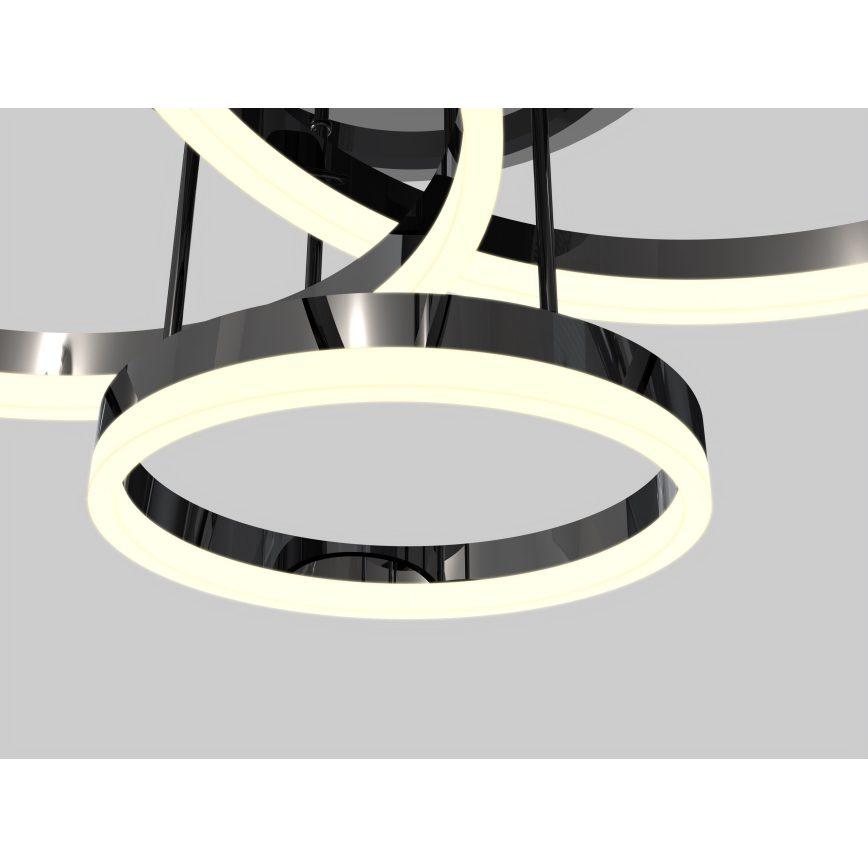 Wofi 9049-405 - Lampadario a plafone LED dimmerabile PERPIGNAN LED/51W/230V nero/cromo lucido