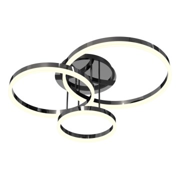 Wofi 9049-405 - Lampadario a plafone LED dimmerabile PERPIGNAN LED/51W/230V nero/cromo lucido
