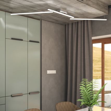 Wofi 9163.03.01.0000 - Lampadario a plafone LED CLAY 3xLED/10W/230V