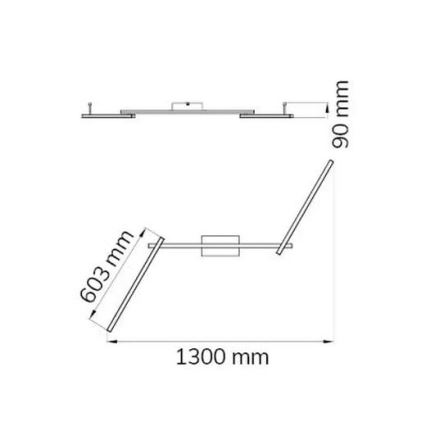 Wofi 9163.03.01.0000 - Lampadario a plafone LED CLAY 3xLED/10W/230V