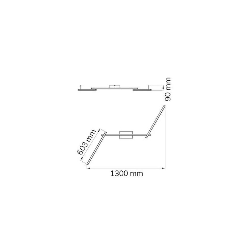 Wofi 9163.03.01.0000 - Lampadario a plafone LED CLAY 3xLED/10W/230V