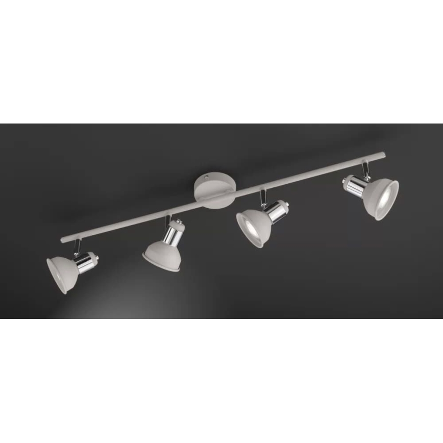 Wofi 984104509000 - Strahler ISABEL 4xGU10/28W/230V grau