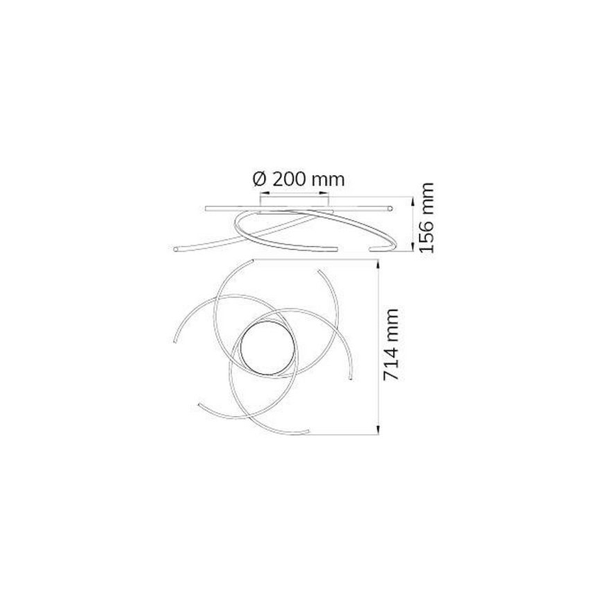Wofi - Plafoniera LED JULS LED/24W/230V