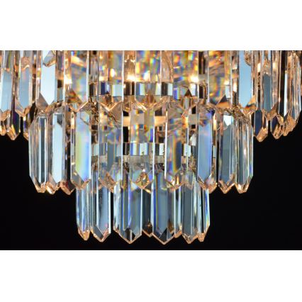 Wranovsky JWZ024060301 - Lustre plafonnier en cristal 5xE14/40W/230V + 1xE27/40W