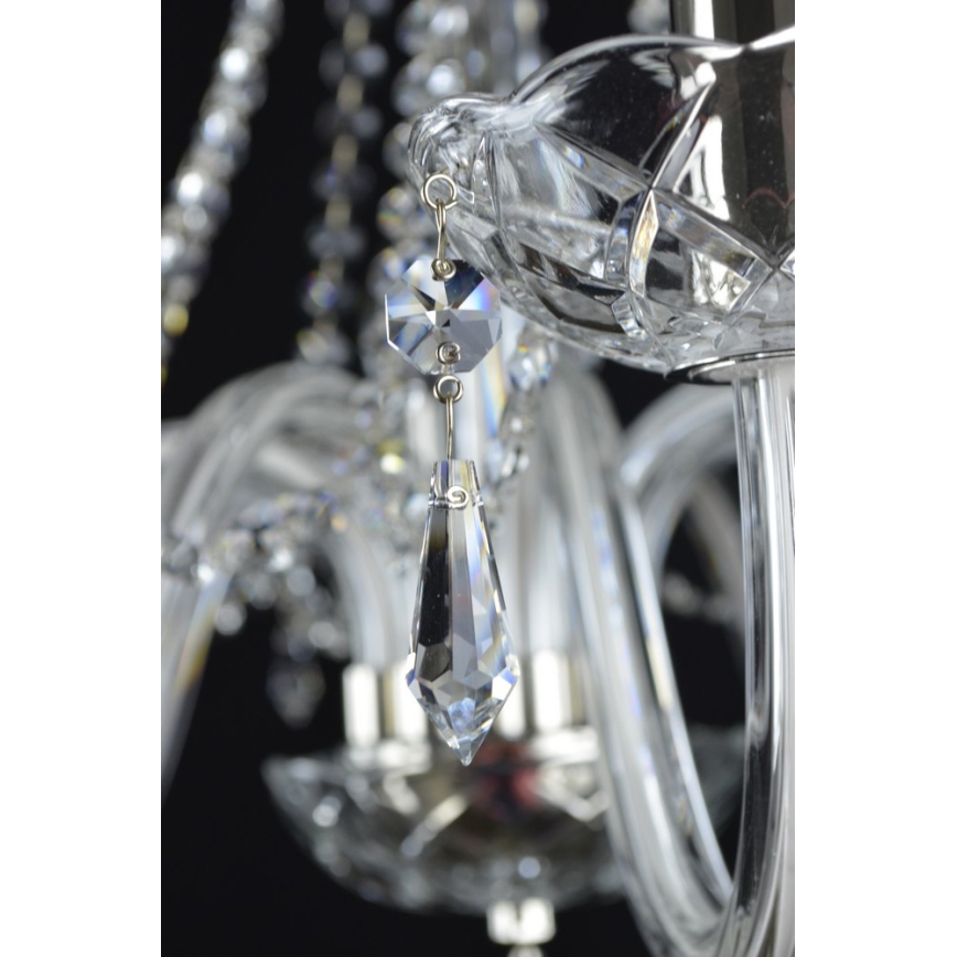 Wranovsky JWZ117082101 - Lustre en cristal sur chaîne BONTON 8xE14/40W/230V