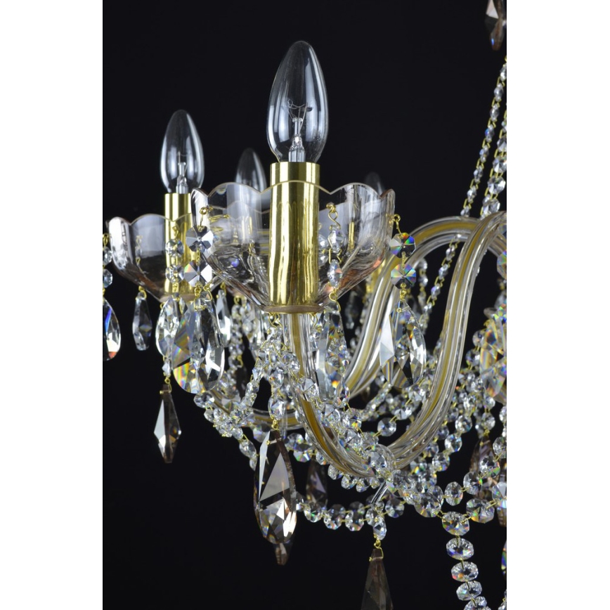 Wranovsky JWZ121102100 - Lustre en cristal sur chaîne ZENITH 10xE14/40W/230V