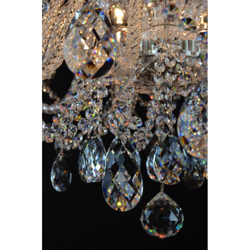 Wranovsky JWZ124122101 - Lampadario di cristallo a sospensione con catena IMPERIAL 12xE14/40W/230V