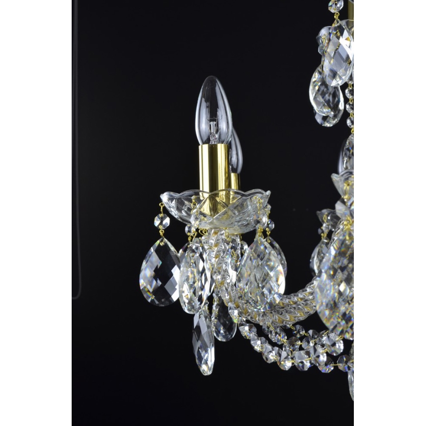 Wranovsky JWZ125122230 - Kristall-Kettekronleuchter  MARIERA 12xE14/40W/230V