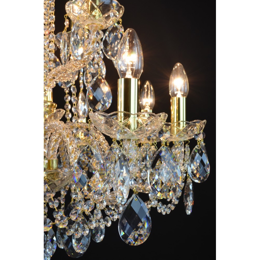 Wranovsky JWZ125122230 - Lampadario di cristallo a sospensione con catena MARIERA 12xE14/40W/230V