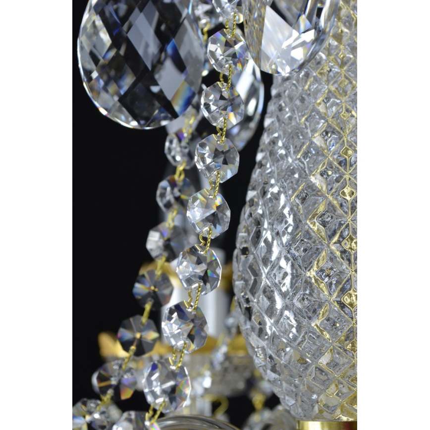 Wranovsky JWZ148062100 - Lustre en cristal sur chaîne DIAMANT 6xE14/40W/230V