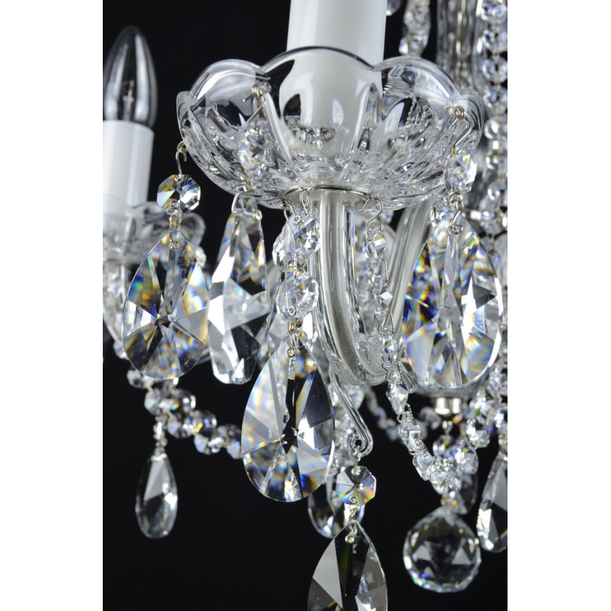 Wranovsky JWZ153052101 - Lampadario di cristallo a sospensione con catena OLIVE 5xE14/40W/230V