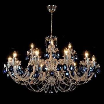 Wranovsky JWZ166182231 - Lampadario di cristallo a sospensione con catena OCEAN 18xE14/40W/230V