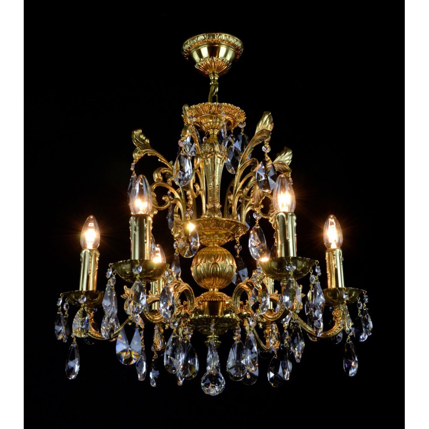 Wranovsky JWZ210061100 - Lampadario di cristallo a sospensione con catena ARIES 6xE14/40W/230V