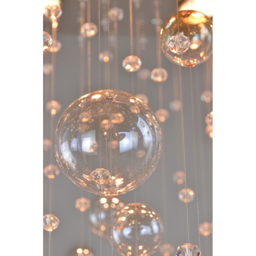 Wranovsky JWZ610100101 - Lustre plafonnier en cristal ORBIS 10xGU10/40W/230V