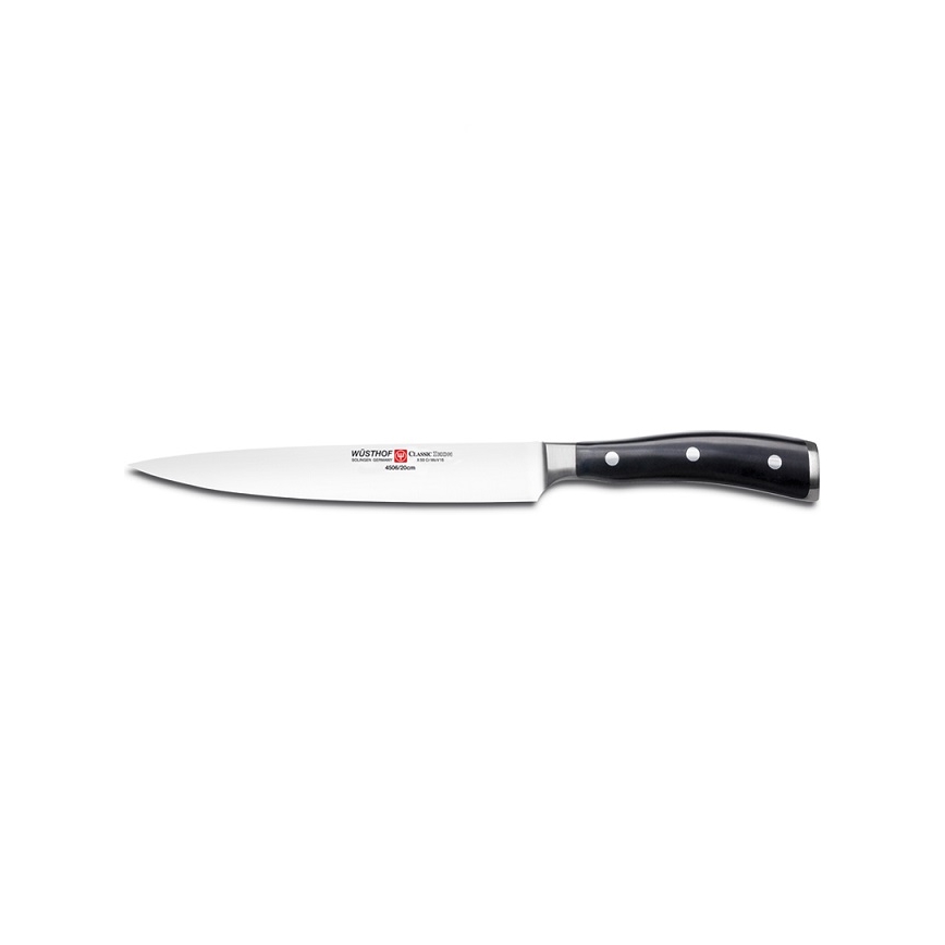 Wüsthof - CLASSIC IKON 3-teiliges Küchenmesserset, schwarz