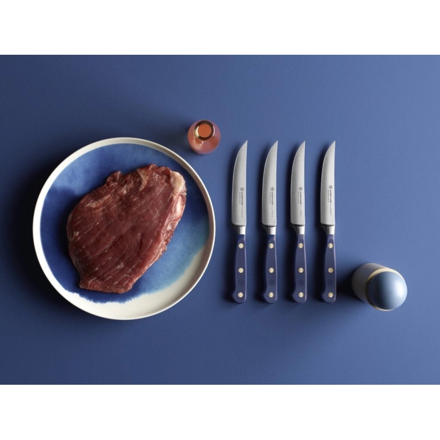 Wüsthof - Coltello da bistecca da cucina CLASSIC COLOUR 12 cm blu