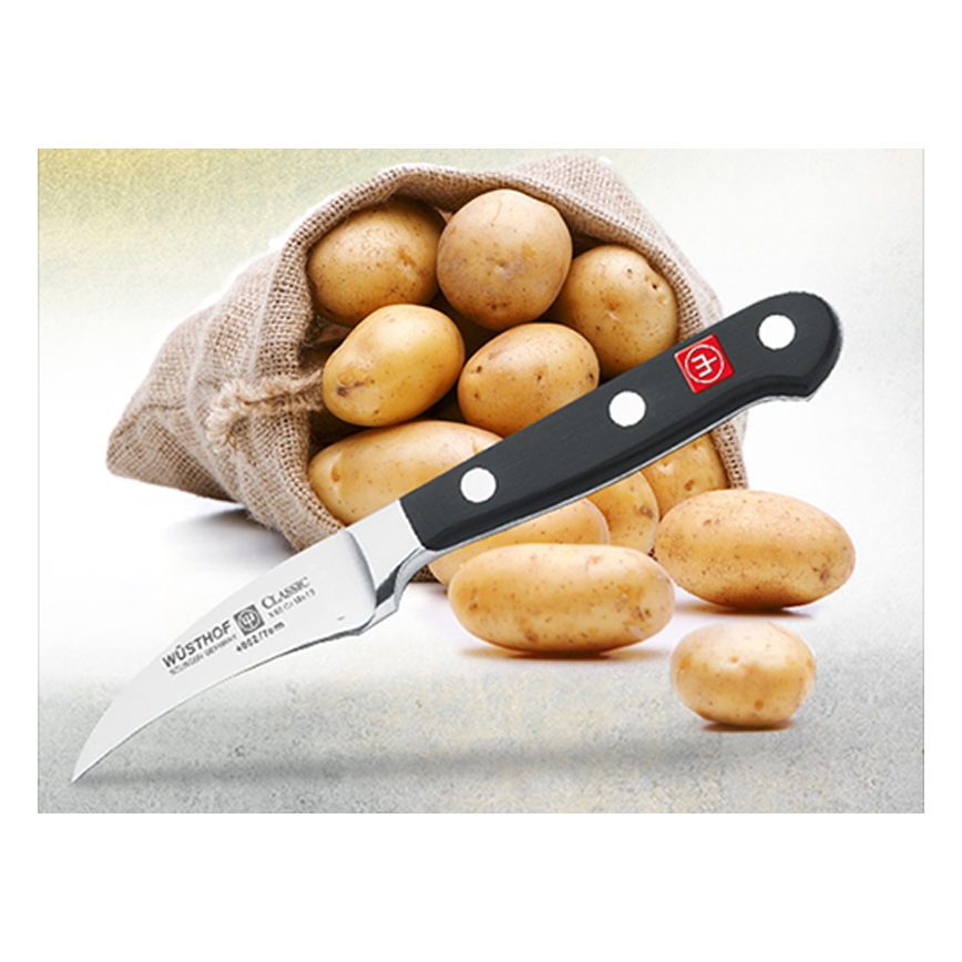 Wüsthof - Coltello da cucina per sbucciare CLASSIC 7 cm nero