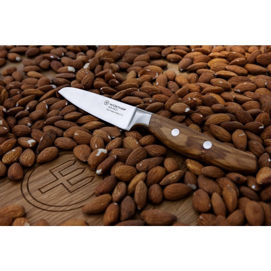Wüsthof - Coltello da cucina per verdure AMICI 9 cm in legno d'ulivo