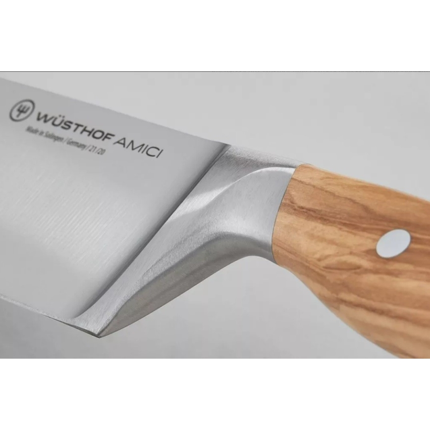 Wüsthof - Couteau de chef AMICI 20 cm bois d'olivier