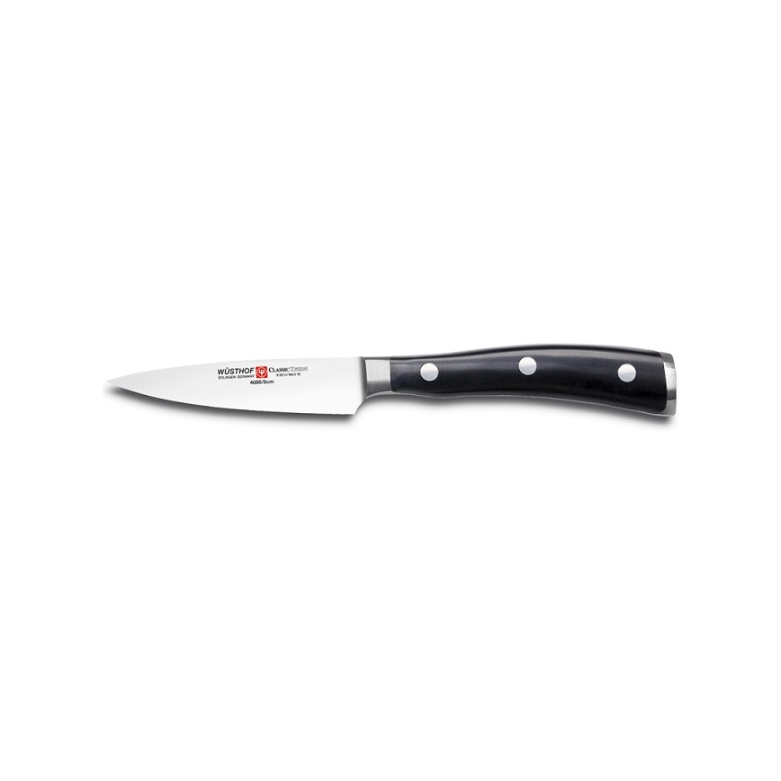 Wüsthof - Ensemble de 3 couteaux de cuisine CLASSIC IKON, noirs